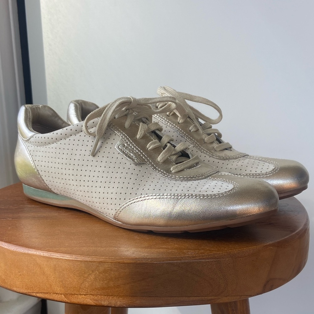 Cole Haan/Nike Air Metallic Gold Sneaker - Picture 1 of 8